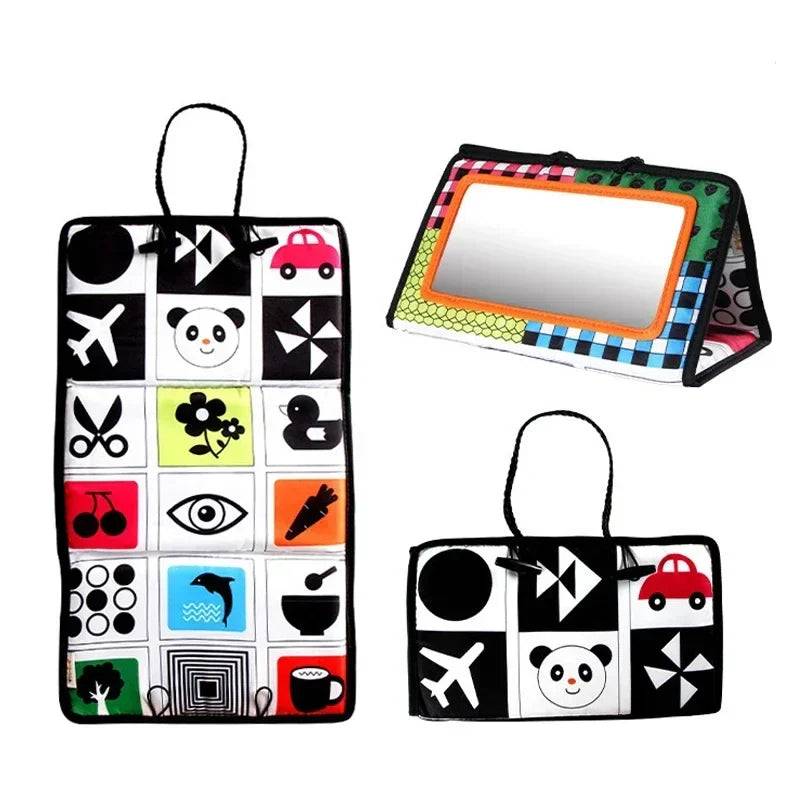 LittleMirror– Lernreich&unterhaltsam– Sensorisches Spielzeug für Babys Orange | Pädagogisches Holzspielzeug von Mein Kleines Baby