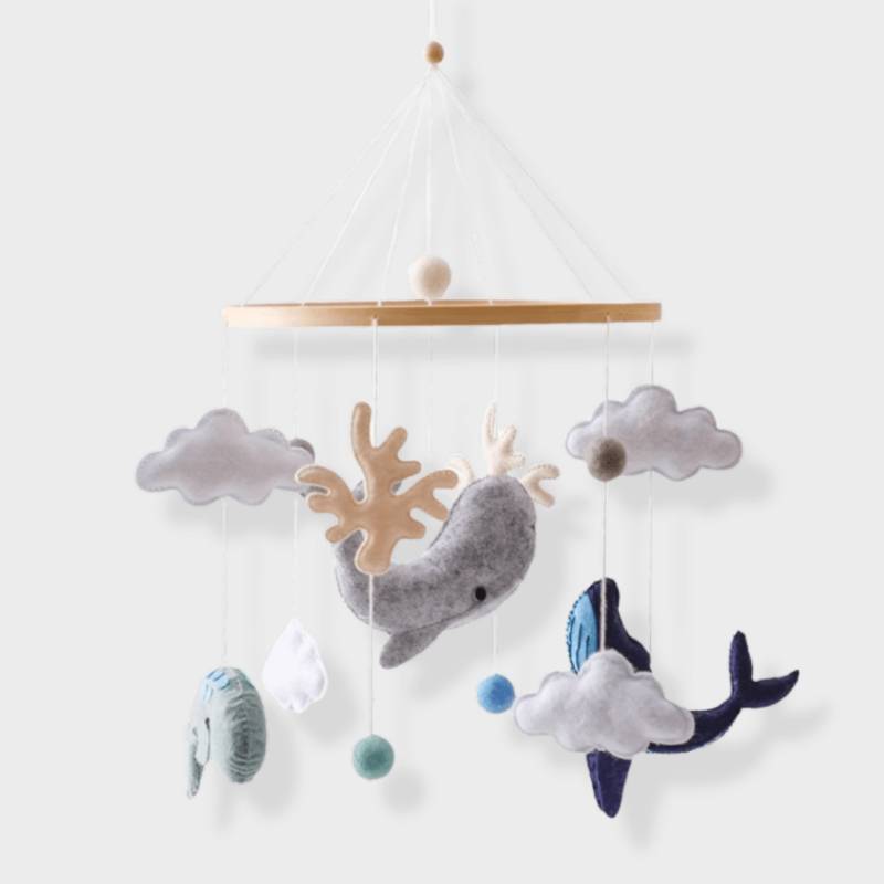 LittleNest– Natürliche Ruhe – Baby-Mobile aus Holz Kaninchen | Pädagogisches Holzspielzeug von Mein Kleines Baby