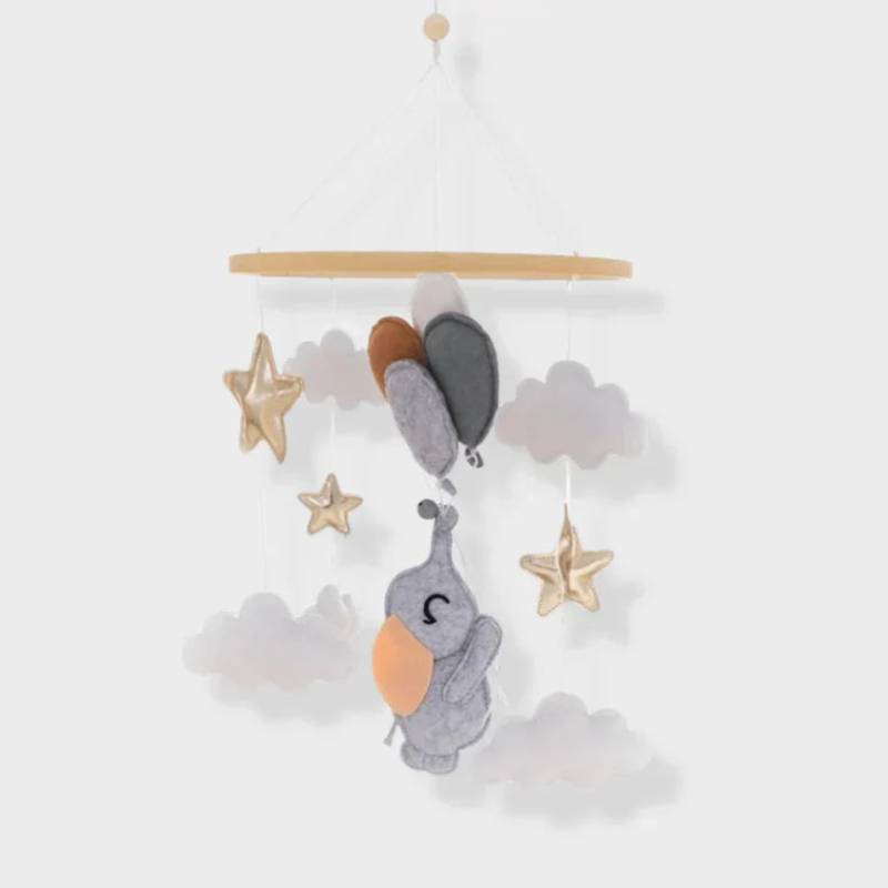 LittleNest– Natürliche Ruhe – Baby-Mobile aus Holz Weltraum | Pädagogisches Holzspielzeug von Mein Kleines Baby