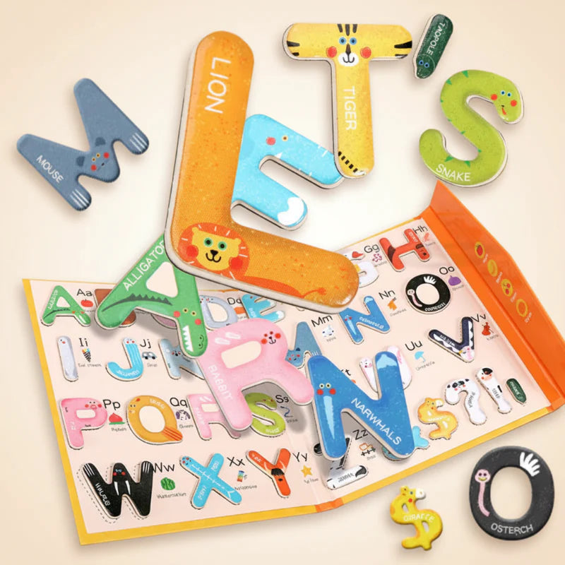 LittleSpeller– Kreativ&Lehrreich– Alphabet-Puzzlebuch | Pädagogisches Holzspielzeug von Mein Kleines Baby
