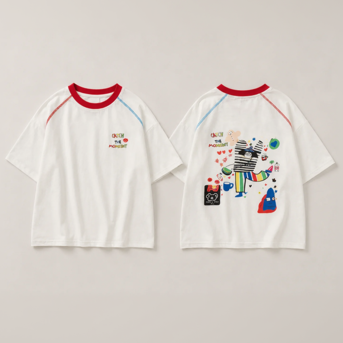 LittleVibe – Spielspaß & Kreativität – Übergroßes T-Shirt mit farbenfroher Illustration 90 (18–24M) | Pädagogisches Holzspielzeug von Mein Kleines Baby