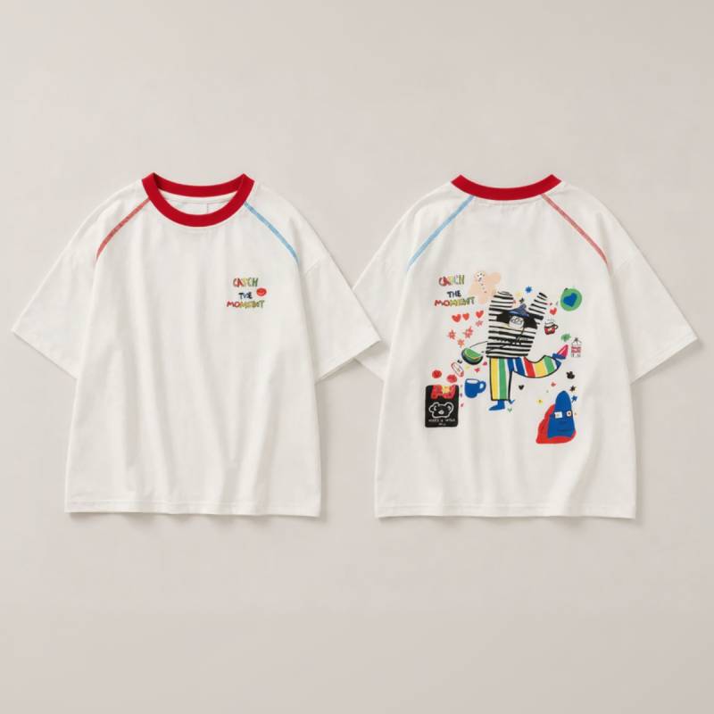 LittleVibe – Spielspaß & Kreativität – Übergroßes T-Shirt mit farbenfroher Illustration 90 (18–24M) | Pädagogisches Holzspielzeug von Mein Kleines Baby