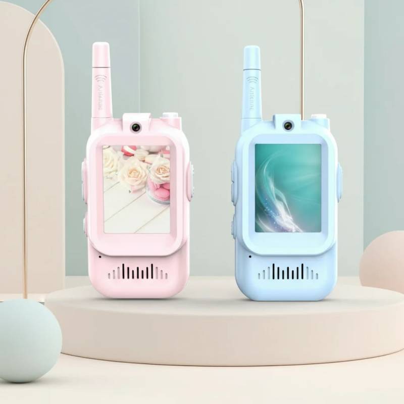 LittleVoice– Lernen&Spaß – Video-Gegensprechanlage für junge Entdecker Pink&Blau | Pädagogisches Holzspielzeug von Mein Kleines Baby