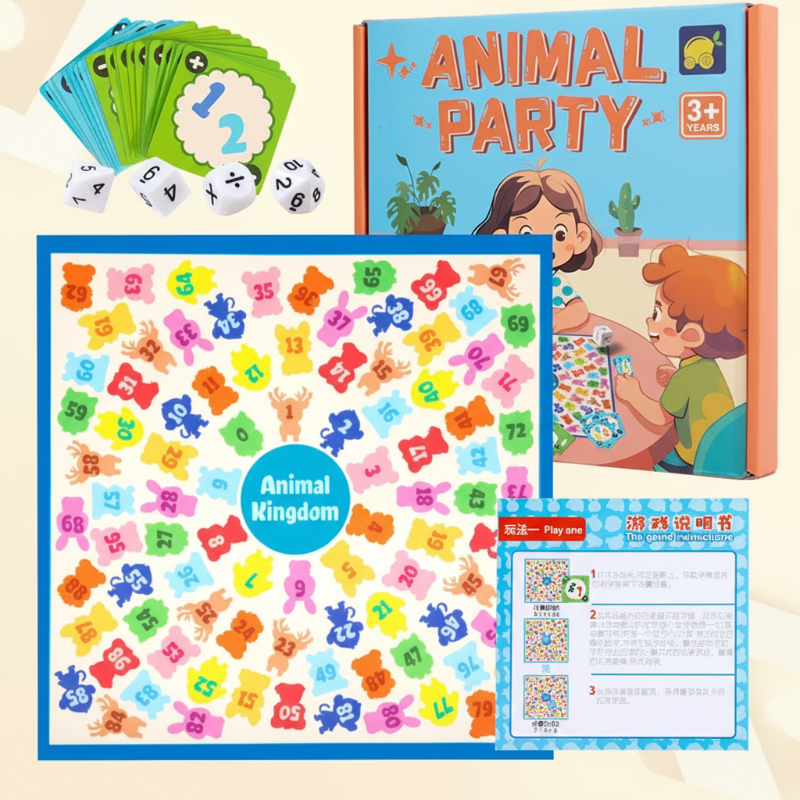 LogicLand– Interaktiv&Pädagogisch – Rechen- und Formenspiel Tierparty | Pädagogisches Holzspielzeug von Mein Kleines Baby