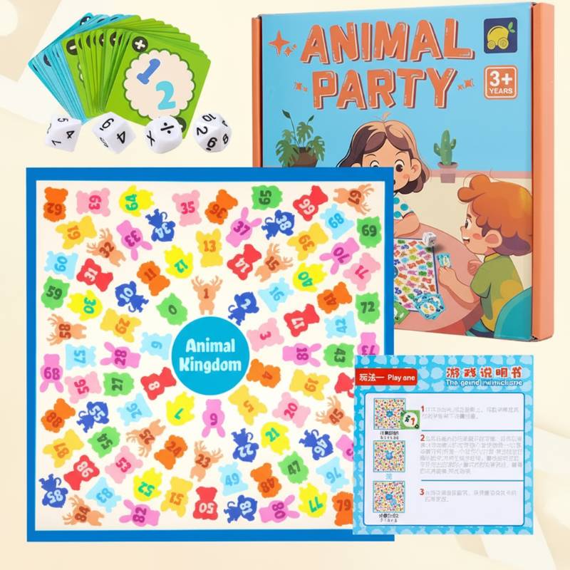 LogicLand– Interaktiv&Pädagogisch – Rechen- und Formenspiel Tierparty | Pädagogisches Holzspielzeug von Mein Kleines Baby