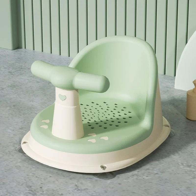 LumaLieve – Sicher & bequem – Ergonomischer Baby-Badestuhl Grönt | Pädagogisches Holzspielzeug von Mein Kleines Baby