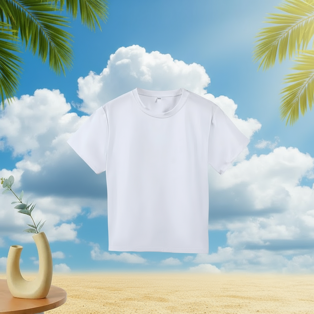 LumiWear – Frisk & tidløs – Basic T-shirt med korte ærmer Hvid / 120 (5-6 år) | Pädagogisches Holzspielzeug von Mein Kleines Baby