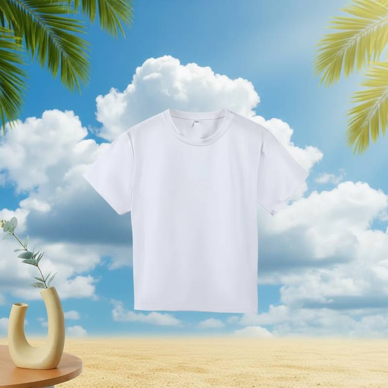 LumiWear – Frisk & tidløs – Basic T-shirt med korte ærmer Hvid / 120 (5-6 år) | Pädagogisches Holzspielzeug von Mein Kleines Baby