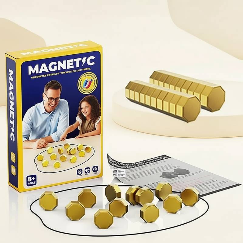 MagPlay– Strategisch&Unterhaltsam– Magnetisches Steinspiel für mehrere Spieler Gold | Pädagogisches Holzspielzeug MagPlay– Strategisch&Unterhaltsam– Magnetisches Steinspiel für mehrere Spieler Gold | Pädagogisches Holzspielzeug von Mein Kleines Baby