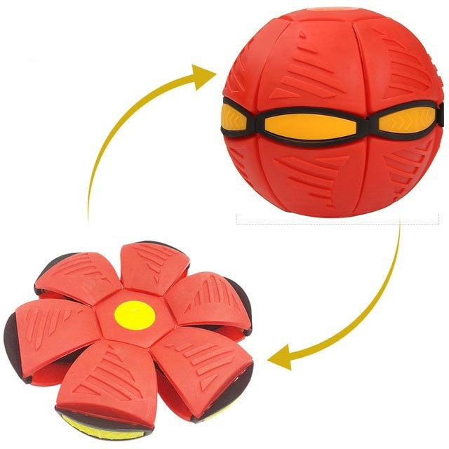 Magic Ball™ - Das lustigste Spielzeug für draußen - Formverändernder Ball Rot | Pädagogisches Holzspielzeug von Mein Kleines Baby