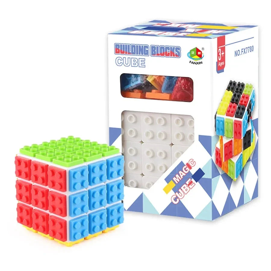 Magic Cube Puzzle™ - Drehen, Staunen&Lösen - Puzzle Baustein Weiß | Pädagogisches Holzspielzeug von Mein Kleines Baby
