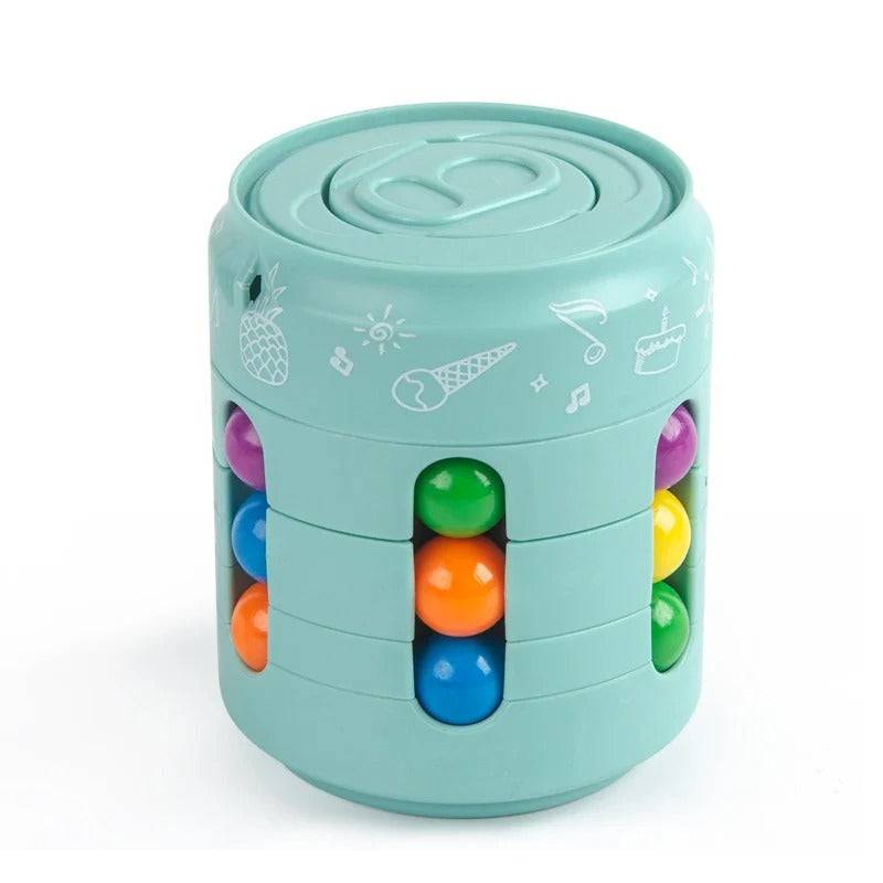 Magic Fidget Cube Game™️ - Stressfreies Spielen - Stresslöser Grün | Pädagogisches Holzspielzeug von Mein Kleines Baby