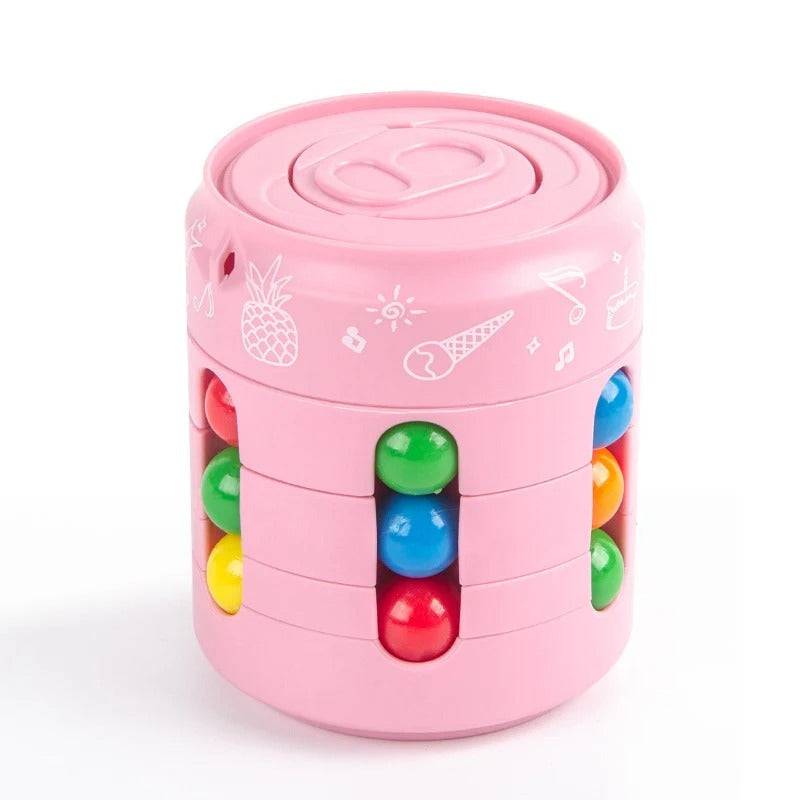 Magic Fidget Cube Game™️ - Stressfreies Spielen - Stresslöser Rosa | Pädagogisches Holzspielzeug von Mein Kleines Baby