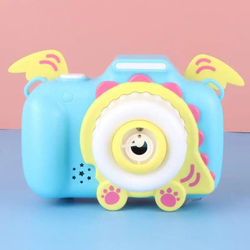 Magical Bubble Camera™ - Fördern Sie das Spielen im Freien - Magische Seifenblasenkamera für Kinder Blau-rosa | Pädagogisches Holzspielzeug von Mein Kleines Baby