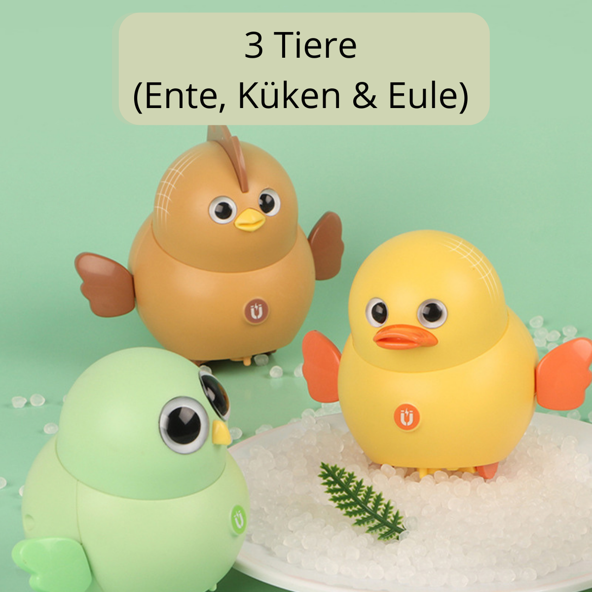 Magnet Toys™ | Entwicklung der Fähigkeiten - Animal crossing 3 Tiere - €49.95 (Ente - Küken - Eule) | Pädagogisches Holzspielzeug von Mein Kleines Baby