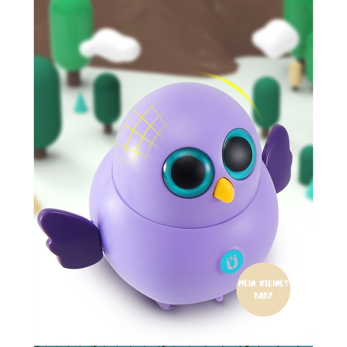 Magnet Toys™ | Entwicklung der Fähigkeiten - Animal crossing Eule (lila) - €19.95 | Pädagogisches Holzspielzeug von Mein Kleines Baby