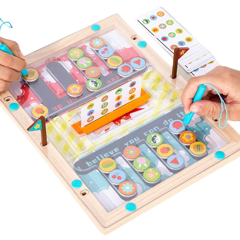 Magnetic Maze™ - Farbe&Koordination - Feinmotorisches Spielzeug | Pädagogisches Holzspielzeug von Mein Kleines Baby