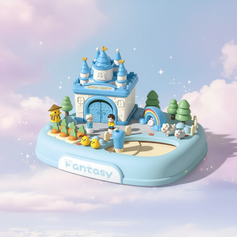 Magnetic Princess Castle – Kreativ & Magisch – Magnetisches Puppenhaus-Spielset Traumschloss – Blau | Pädagogisches Holzspielzeug Magnetic Princess Castle – Kreativ & Magisch – Magnetisches Puppenhaus-Spielset Traumschloss – Blau | Pädagogisches Holzspielzeug von Mein Kleines Baby