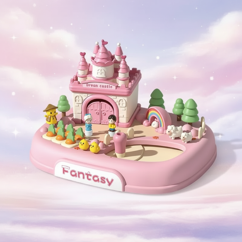 Magnetic Princess Castle – Kreativ & Magisch – Magnetisches Puppenhaus-Spielset Traumschloss – Rosa | Pädagogisches Holzspielzeug Magnetic Princess Castle – Kreativ & Magisch – Magnetisches Puppenhaus-Spielset Traumschloss – Rosa | Pädagogisches Holzspielzeug von Mein Kleines Baby