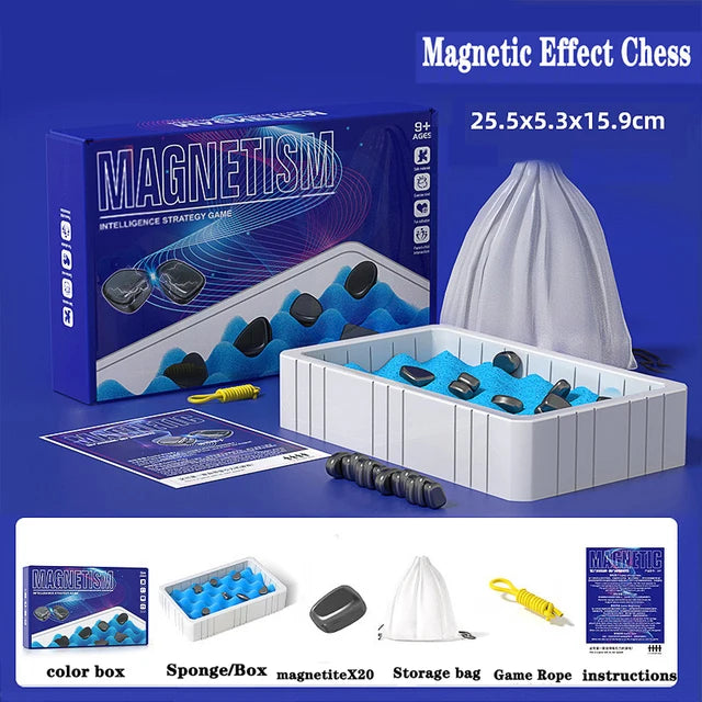 Magnetic Tactic Game™ - Strategischer Spielspaß - Magnetisches Balancespiel Magnetisches Taktikspiel™ - inkl. Schaumstoff | Pädagogisches Holzspielzeug von Mein Kleines Baby