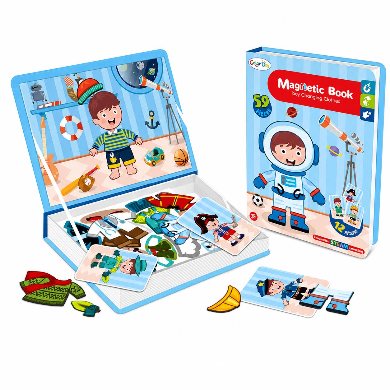 MagniPlay – Lernreich & Kreativ – Magnetisches Rätselbuch Weltraumabenteuer | Pädagogisches Holzspielzeug MagniPlay – Lernreich & Kreativ – Magnetisches Rätselbuch Weltraumabenteuer | Pädagogisches Holzspielzeug von Mein Kleines Baby