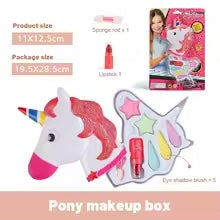 Make-Up Playset™ - Sicher&Kreativitätsfördernd - Magisches Make-up Einhorn Make-up Box | Pädagogisches Holzspielzeug von Mein Kleines Baby