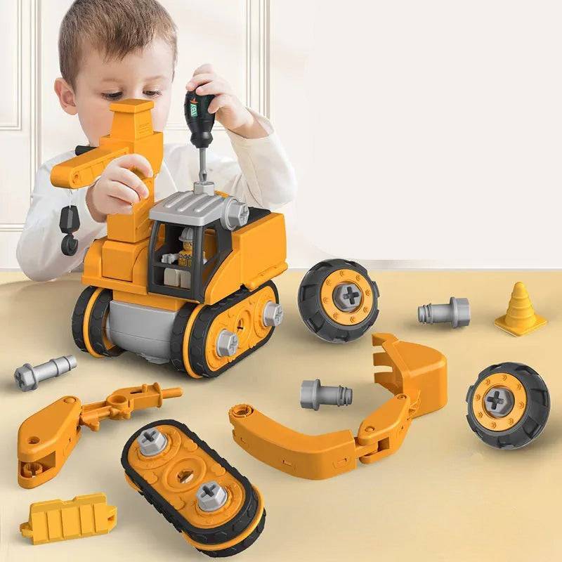 Master Builder Engineer Set™ - Bauspaß für Anfänger - Baustellenspielzeug | Pädagogisches Holzspielzeug von Mein Kleines Baby