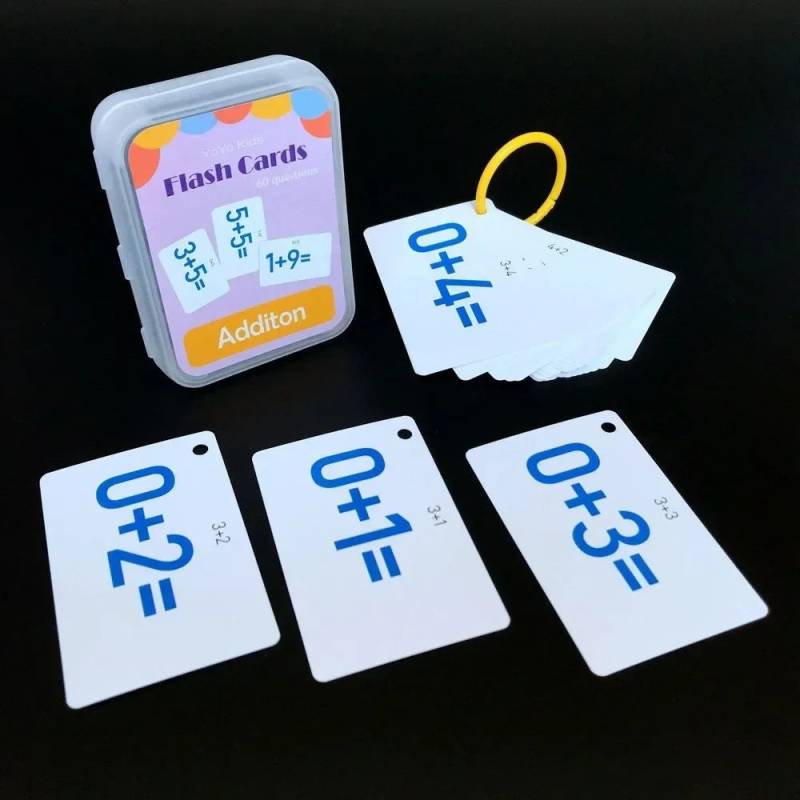Math Flash Cards™ – Spielerisch Zählen lernen - Rechenkarten Addieren | Pädagogisches Holzspielzeug von Mein Kleines Baby