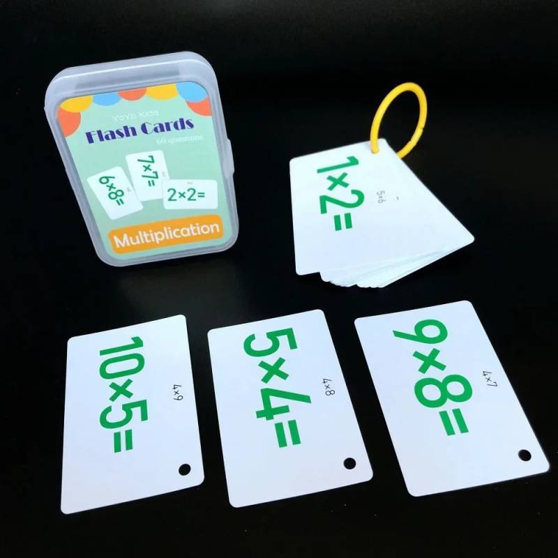 Math Flash Cards™ – Spielerisch Zählen lernen - Rechenkarten Multiplizieren | Pädagogisches Holzspielzeug von Mein Kleines Baby