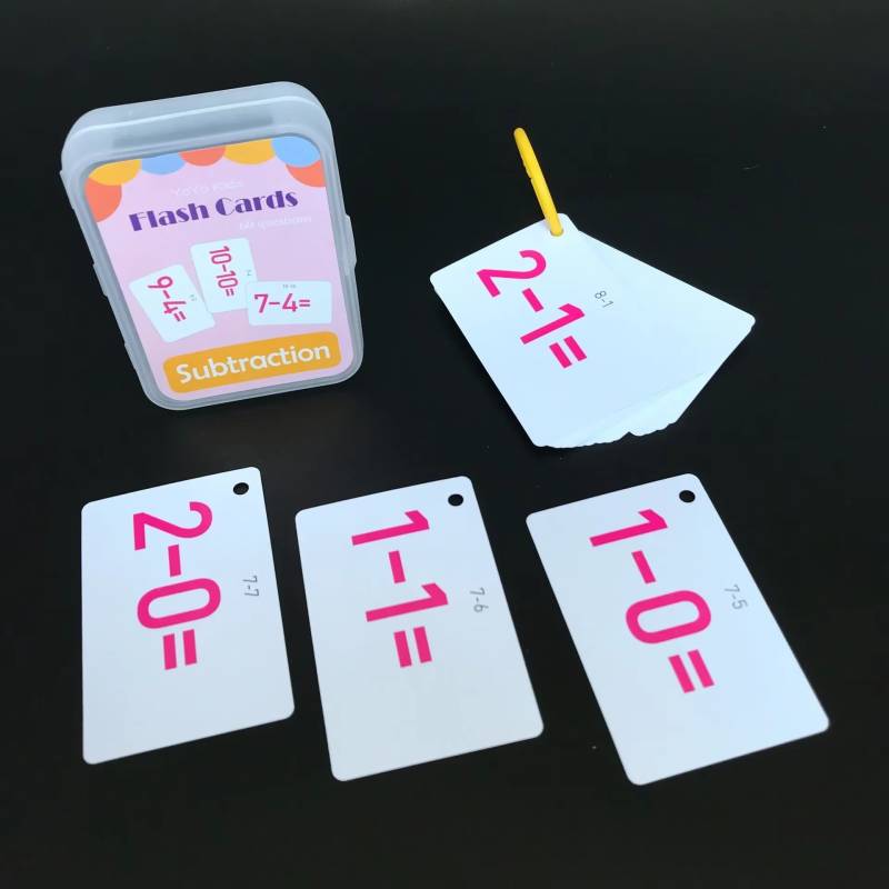 Math Flash Cards™ – Spielerisch Zählen lernen - Rechenkarten Subtrahieren | Pädagogisches Holzspielzeug von Mein Kleines Baby