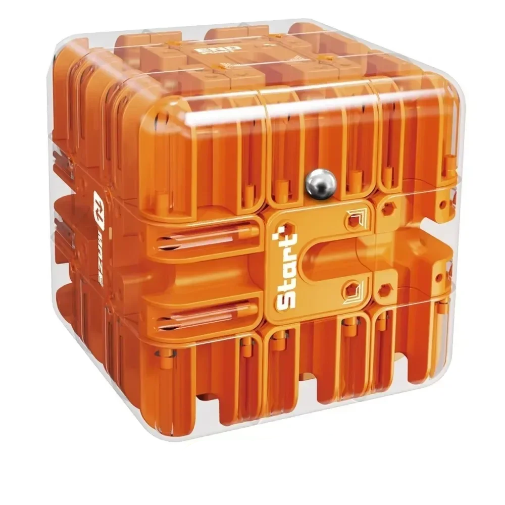 Maze Cube™ – Weniger Stress, mehr Konzentration – Würfel-Puzzle-Spielzeug Pflügen | Pädagogisches Holzspielzeug von Mein Kleines Baby
