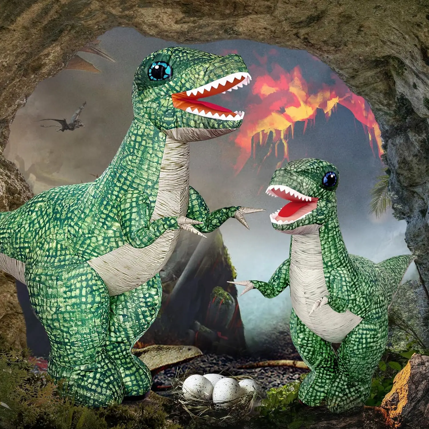 MegaDino – Abenteuerlich & interaktiv – Aufblasbarer ferngesteuerter Dinosaurier | Pädagogisches Holzspielzeug MegaDino – Abenteuerlich & interaktiv – Aufblasbarer ferngesteuerter Dinosaurier | Pädagogisches Holzspielzeug von Mein Kleines Baby