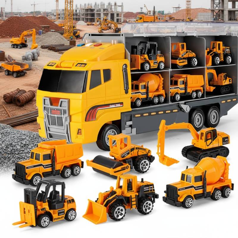 MegaMover – Realistisch & Unterhaltsam – Container Truck Baumaschinenfahrzeug | Pädagogisches Holzspielzeug MegaMover – Realistisch & Unterhaltsam – Container Truck Baumaschinenfahrzeug | Pädagogisches Holzspielzeug von Mein Kleines Baby