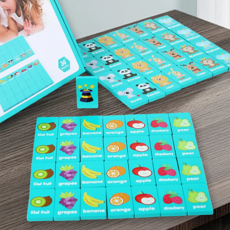 Memory Matching Game – Konzentration & Entwicklung – Memory-Brettspiel | Pädagogisches Holzspielzeug von Mein Kleines Baby