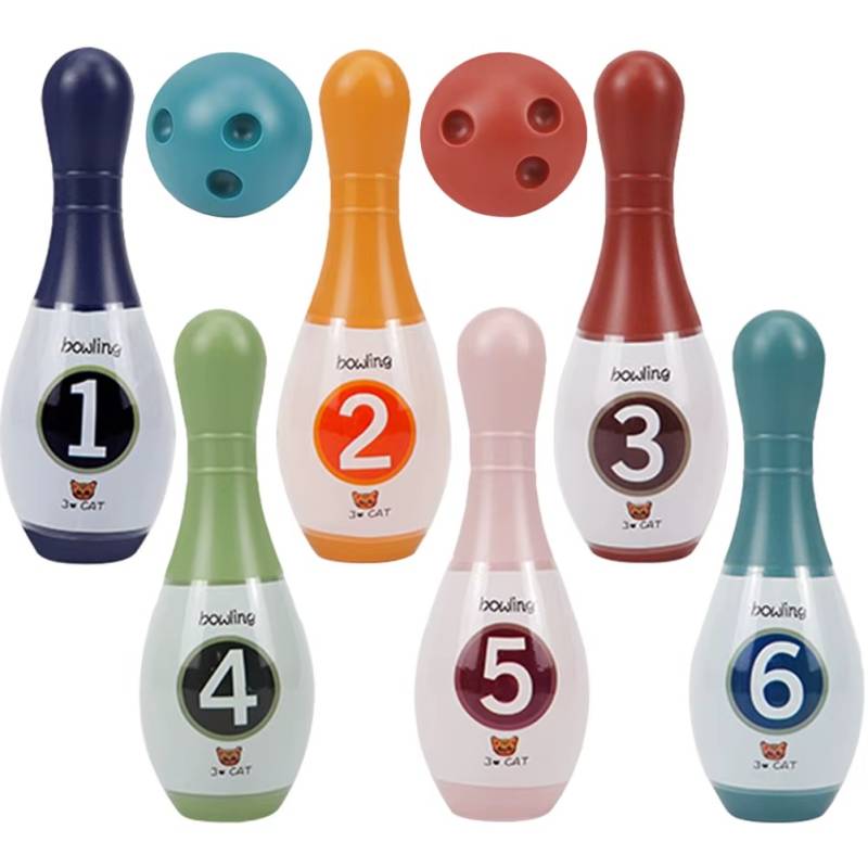 Mini Bowling Kit™ - Tal og sjov - Bowling-sæt til børn | Pädagogisches Holzspielzeug von Mein Kleines Baby