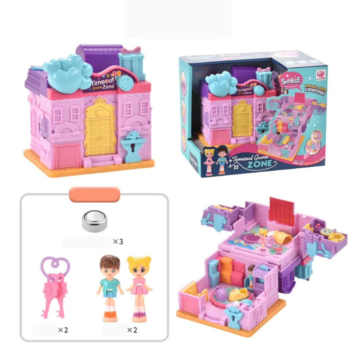 Mini Doll House™ - kleines Haus, große Abenteuer - Puppenhaus Auszeit Spielzone | Pädagogisches Holzspielzeug von Mein Kleines Baby