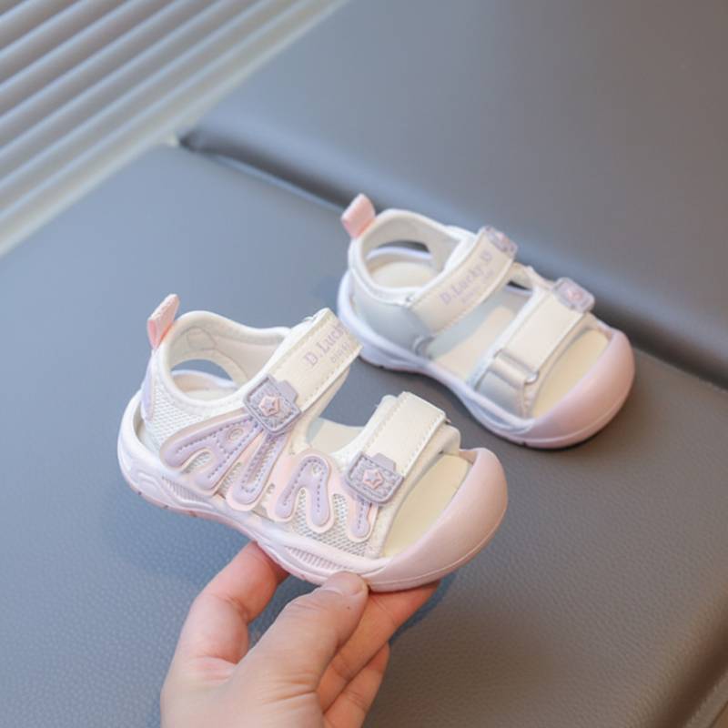 Mini Fashion™ - Åndbart design – børnesandaler Candy Roze / 18 (9–12 måneder) | Pädagogisches Holzspielzeug von Mein Kleines Baby