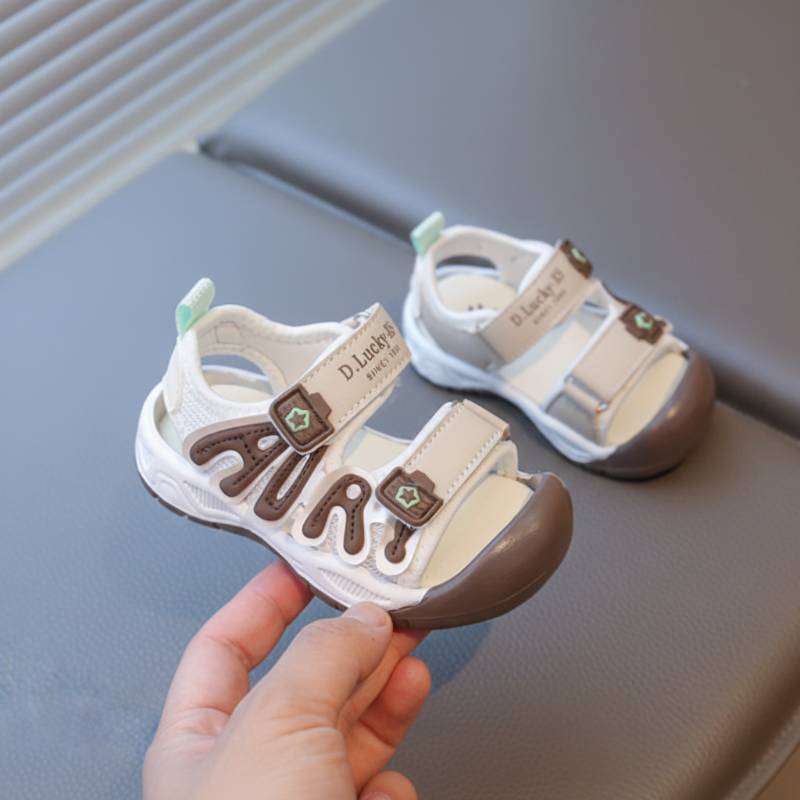Mini Fashion™ - Åndbart design – børnesandaler Sandbeige / 24 (2.5–3 år) | Pädagogisches Holzspielzeug von Mein Kleines Baby