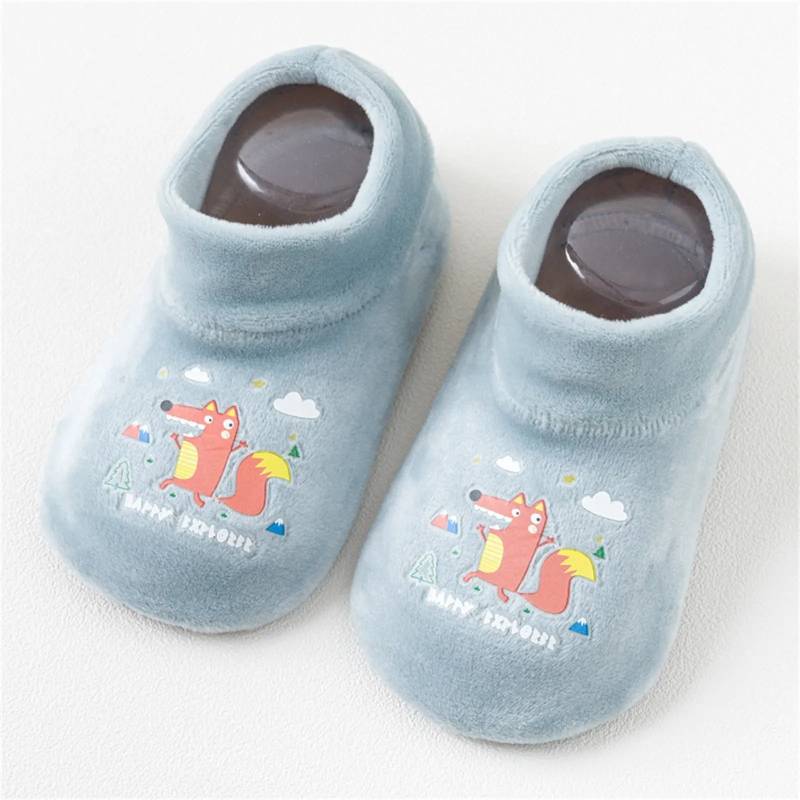 Mini Fashion™ - Anti-Rutsch Design - Kinder Socken Schuhe Grün / XS (6-12 Monate) | Pädagogisches Holzspielzeug von Mein Kleines Baby