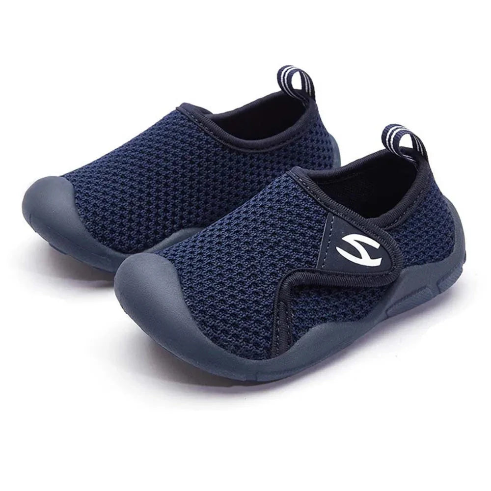 Mini Fashion™ - Atmungsaktiv&Flexibel - Kinderschuhe Dunkelblau / 20 (6-9 Monate) | Pädagogisches Holzspielzeug von Mein Kleines Baby