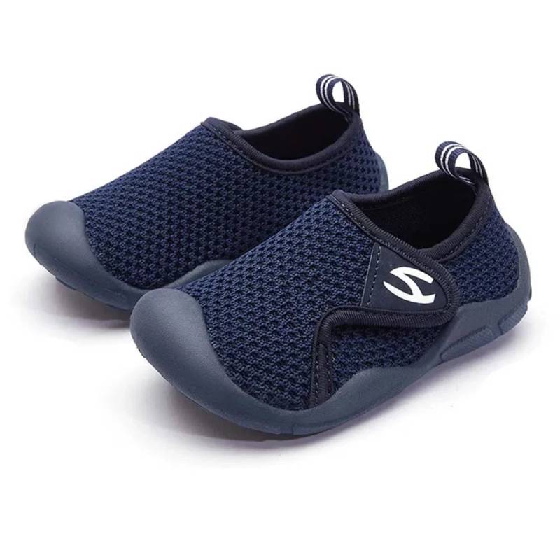 Mini Fashion™ - Atmungsaktiv&Flexibel - Kinderschuhe Dunkelblau / 20 (6-9 Monate) | Pädagogisches Holzspielzeug von Mein Kleines Baby