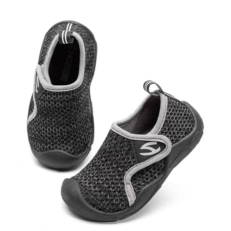 Mini Fashion™ - Atmungsaktiv&Flexibel - Kinderschuhe Grau / 23 (1-2 Jahr) | Pädagogisches Holzspielzeug von Mein Kleines Baby