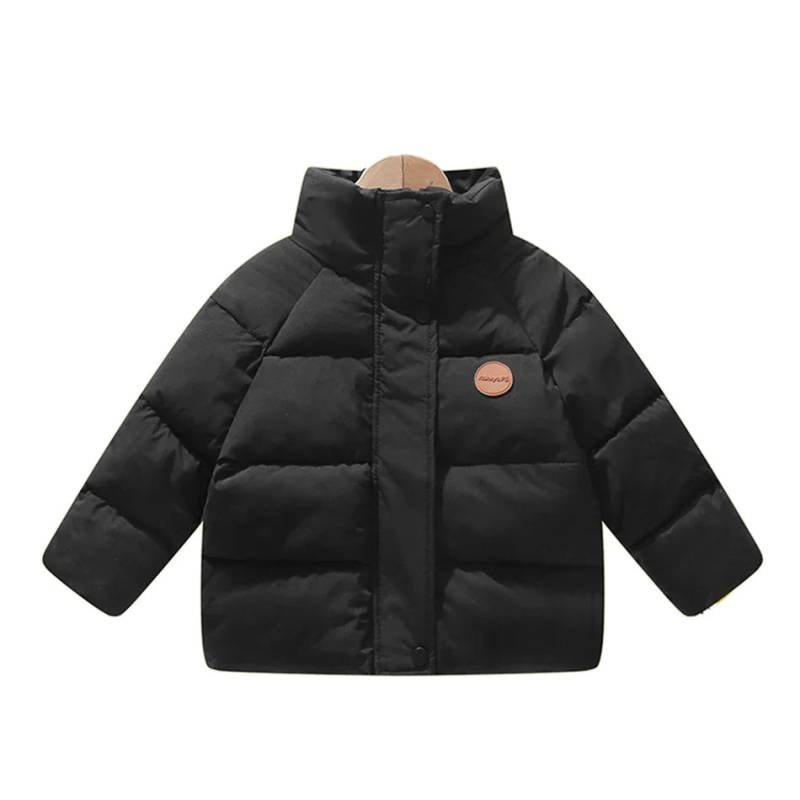 Mini Fashion™ - Atmungsaktiv&Warm - Wintermantel Schwarz / 104 (3-4 Jahre) | Pädagogisches Holzspielzeug von Mein Kleines Baby