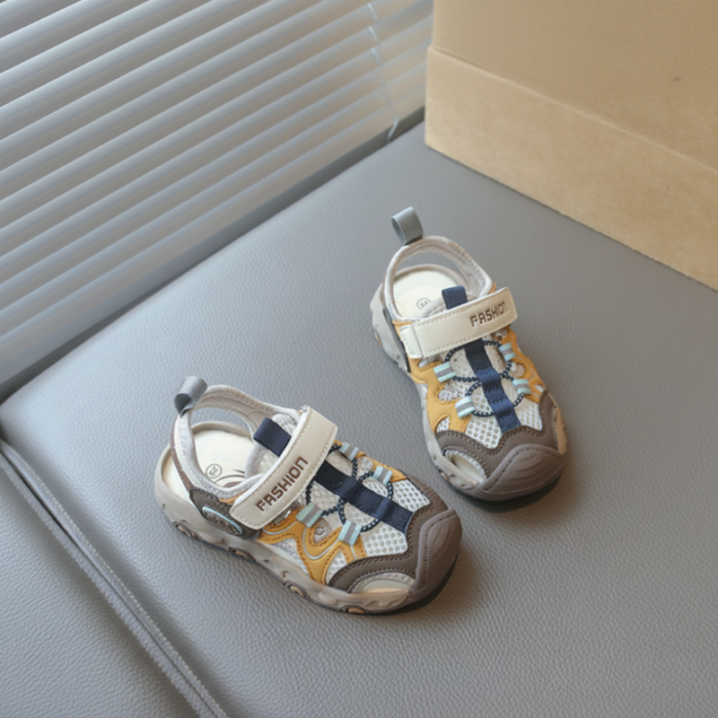 Mini Fashion™ - Atmungsaktives Design – Kindersandalen Explorer Khaki / 22 (1.5–2 Jahre) | Pädagogisches Holzspielzeug von Mein Kleines Baby