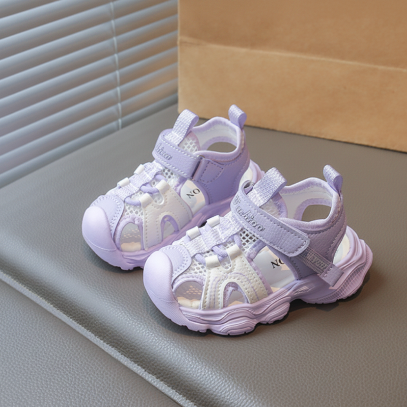 Mini Fashion™ - Atmungsaktives Design – Kindersandalen Lavendel violett / 29 (5–5.5 Jahre) | Pädagogisches Holzspielzeug von Mein Kleines Baby