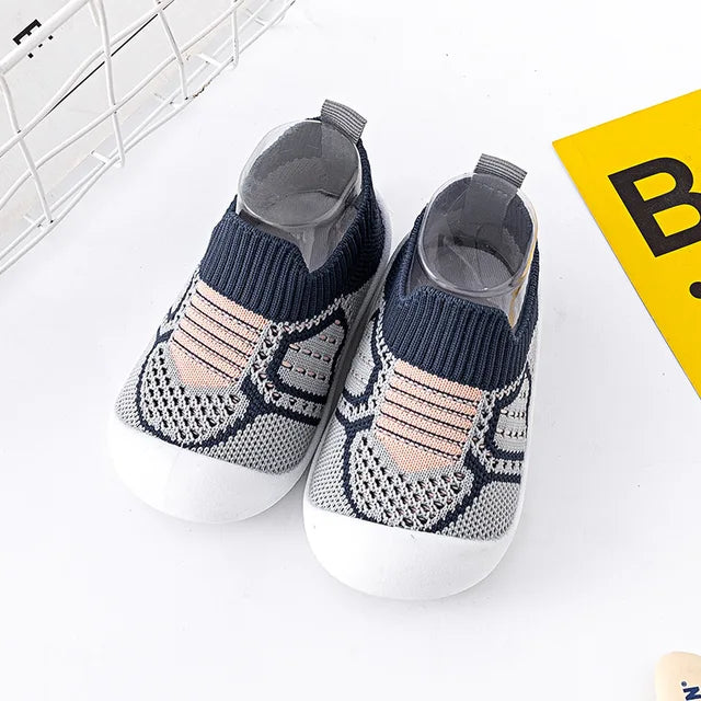 Mini Fashion™ - BabyGrip - Anti-Rutsch-Schuhe Blau / 22 (18-24 Monate) | Pädagogisches Holzspielzeug von Mein Kleines Baby