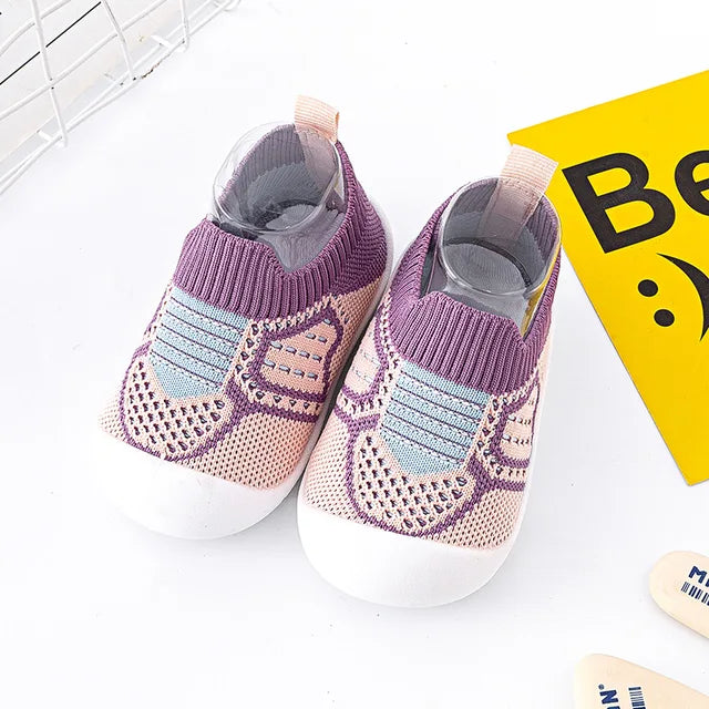 Mini Fashion™ - BabyGrip - Anti-Rutsch-Schuhe Lila / 19 (6-12 Monate) | Pädagogisches Holzspielzeug von Mein Kleines Baby
