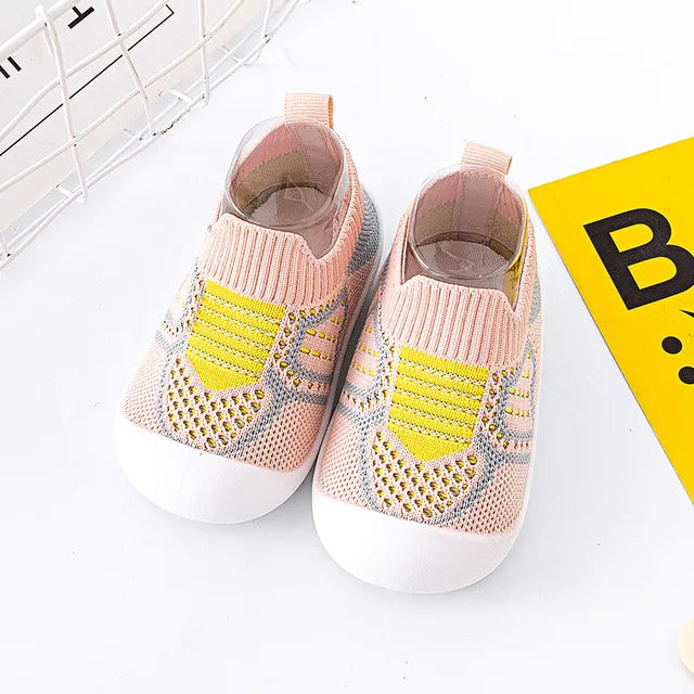 Mini Fashion™ - BabyGrip - Anti-Rutsch-Schuhe Rosa / 19 (6-12 Monate) | Pädagogisches Holzspielzeug von Mein Kleines Baby
