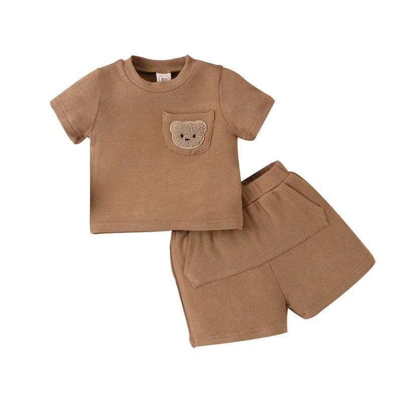 Mini Fashion™ - Bären Design - Sommer Outfit 100 (2-3 Jahre) | Pädagogisches Holzspielzeug von Mein Kleines Baby