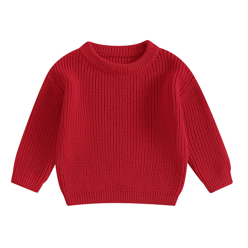 Mini Fashion™ - Blød & behagelig - Strikketrøje til børn Rød / 110 (2-3 år) | Pädagogisches Holzspielzeug von Mein Kleines Baby
